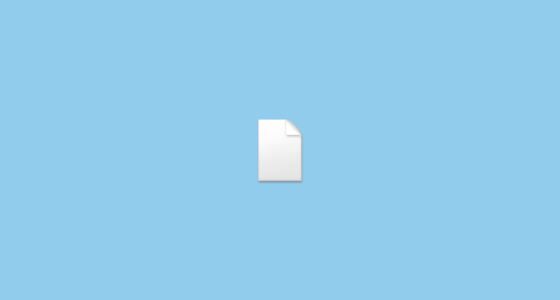 Empty Document Emoji