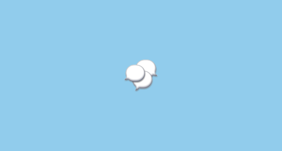 Three Speech Bubbles Emoji