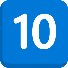 Keycap: 10 on Skype Emoticons 1.2