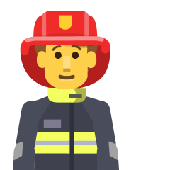 Man Firefighter on Skype Emoticons 1.2