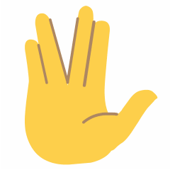 Vulcan Salute on Skype Emoticons 1.2