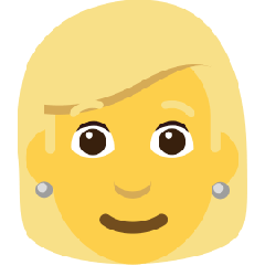 Woman: Blond Hair on Skype Emoticons 1.2