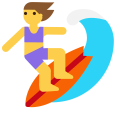 Woman Surfing on Skype Emoticons 1.2