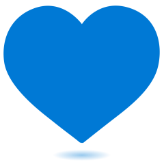 Blue Heart on Skype Emoticons 1.2