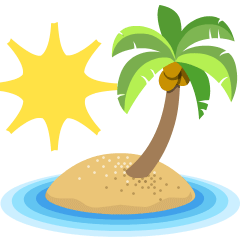Desert Island on Skype Emoticons 1.2