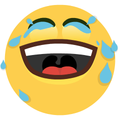 Face with Tears of Joy on Skype Emoticons 1.2