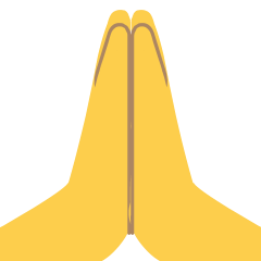 Folded Hands on Skype Emoticons 1.2