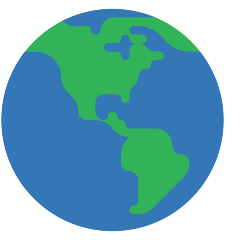 Globe Showing Americas on Skype Emoticons 1.2