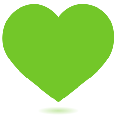 Green Heart on Skype Emoticons 1.2