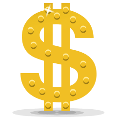 Heavy Dollar Sign on Skype Emoticons 1.2