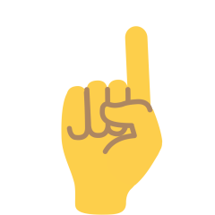 Index Pointing Up on Skype Emoticons 1.2