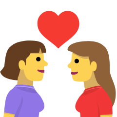 Kiss: Woman, Woman on Skype Emoticons 1.2