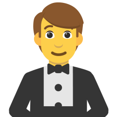 Man in Tuxedo on Skype Emoticons 1.2