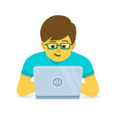 Man Technologist on Skype Emoticons 1.2