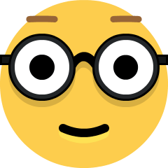 Nerd Face on Skype Emoticons 1.2
