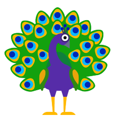 Peacock on Skype Emoticons 1.2