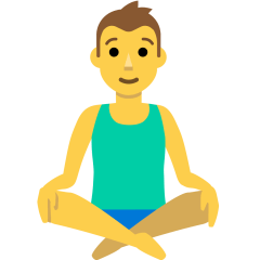 Person in Lotus Position on Skype Emoticons 1.2