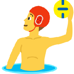 Man Playing Water Polo on Skype Emoticons 1.2