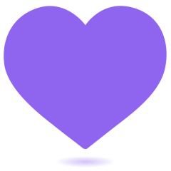 Purple Heart on Skype Emoticons 1.2