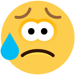 Sad but Relieved Face on Skype Emoticons 1.2